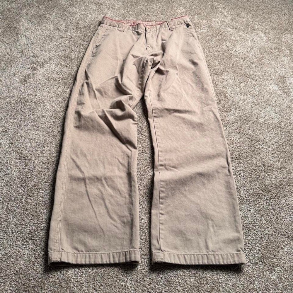 TAN RIPZONE “ZIG ZAG” HBT STRAIGHT LEG TROUSERS