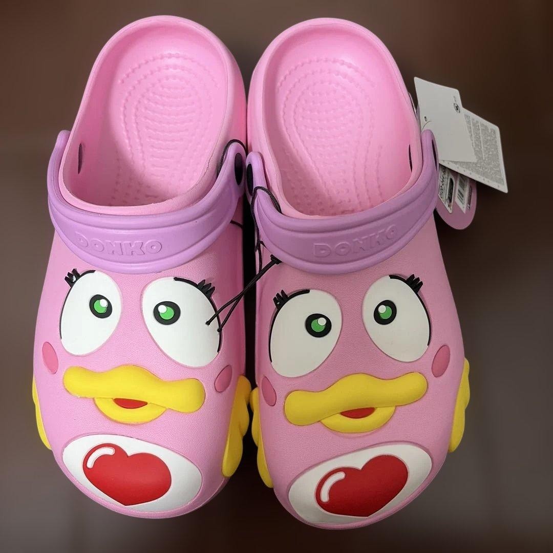 Donko Don Quijote Thick Soled Sandals Pink Donpen Mascot Japan Exclusive New