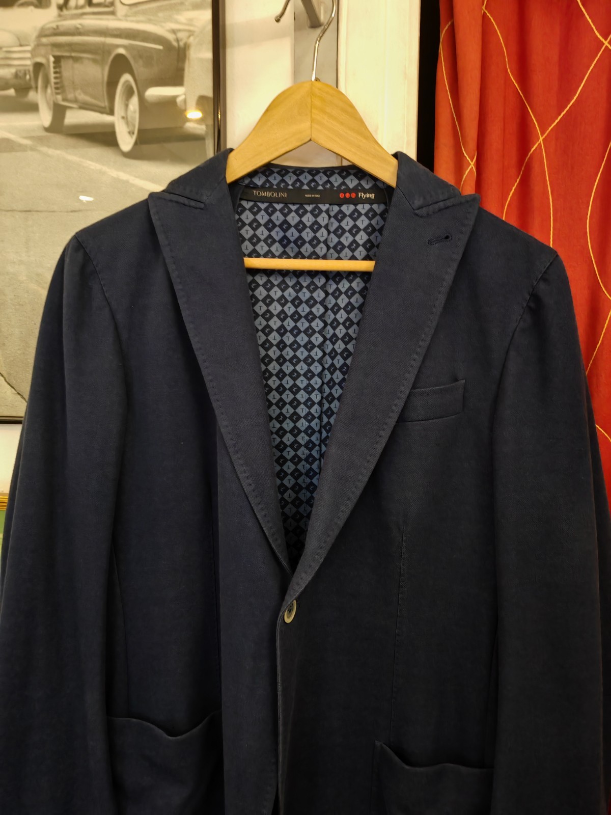 Tombolini 700€ Men’ Blazer Jacket Cotton Size EU 50 ( M ) Made in Italy