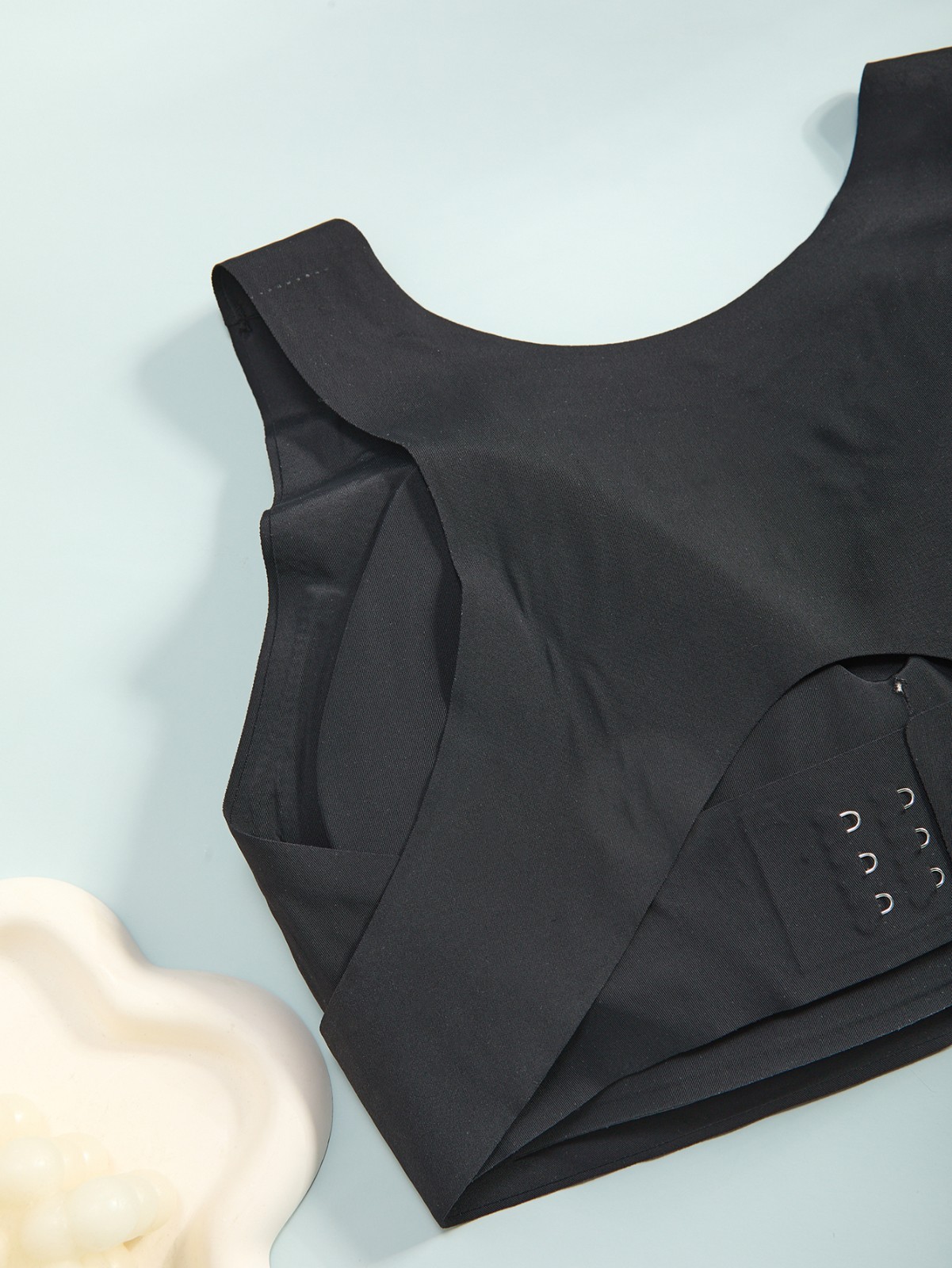 Posture Correction Wireless Bra Cross Back 3 Hook Adjustable Push Up Sports Top