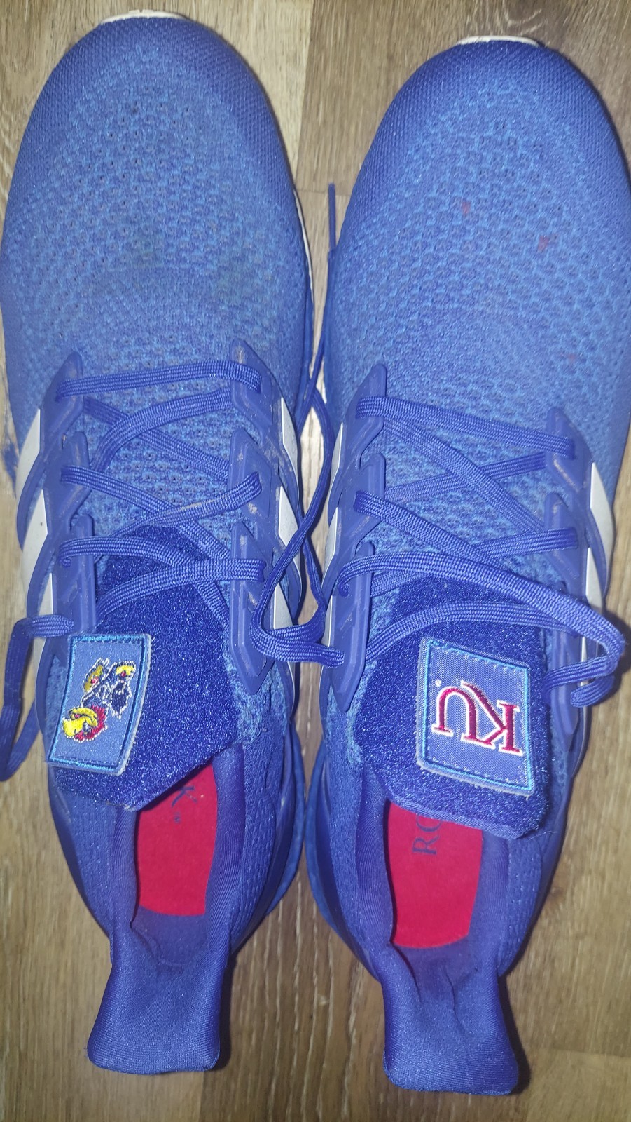 Kansas Jayhawks Blue Running Shoes Size 15