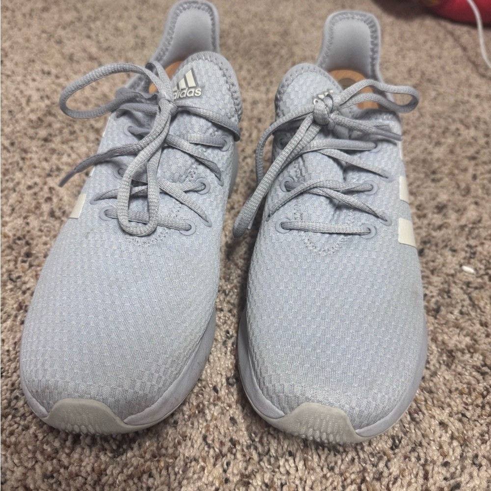 Adidas Cloudfoam Pure SPW Halo Silver Gray Womens Running Shoes IF5580