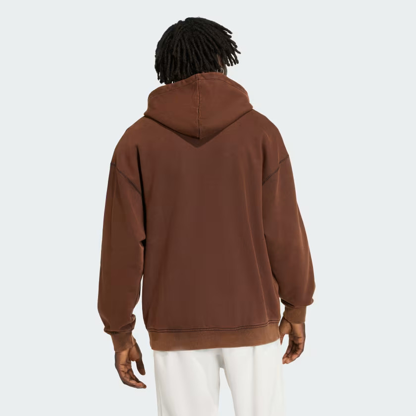 adidas men Premium Essentials Retro Washed Hoodie