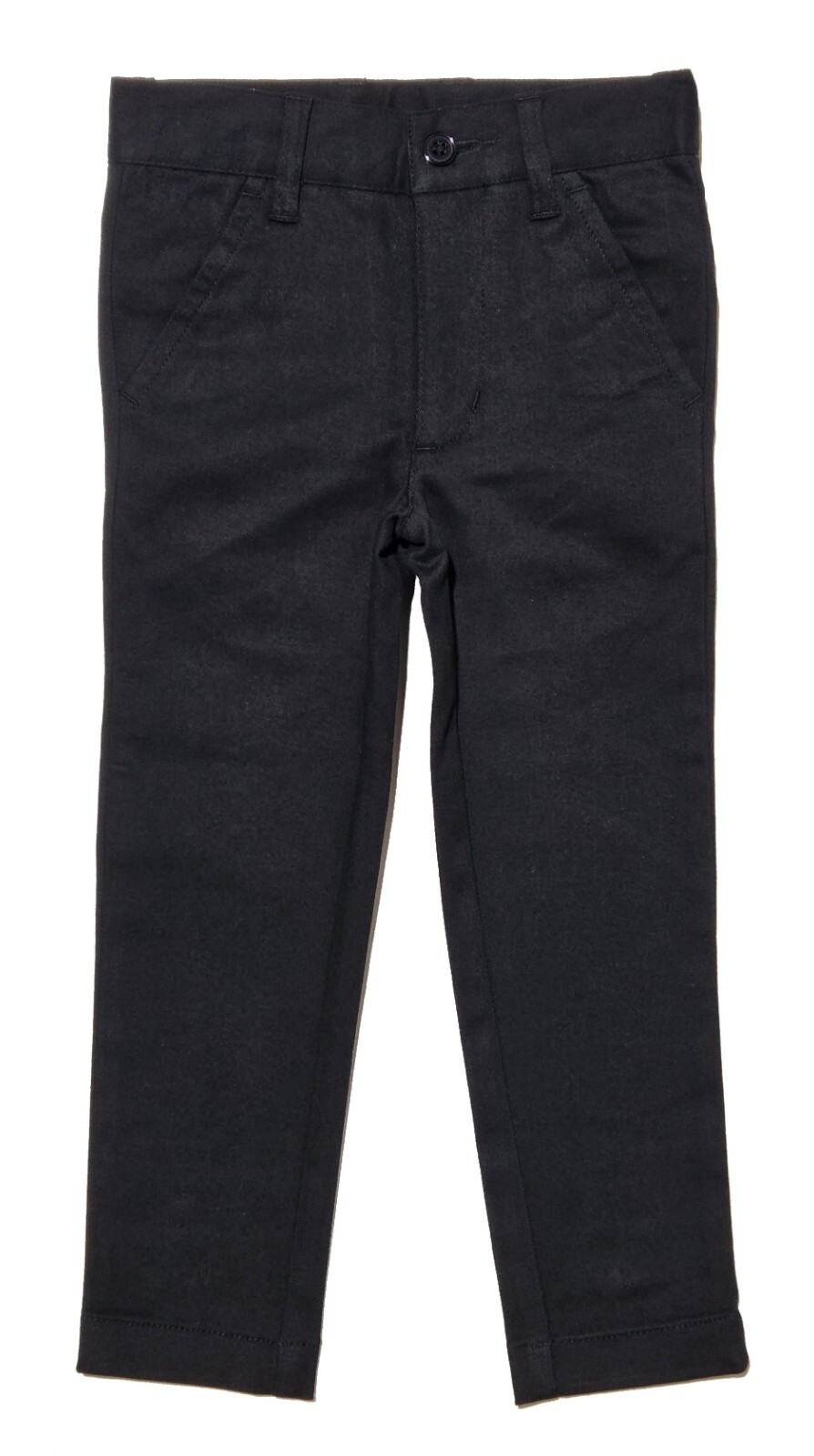 Pants Boys Toddler Adjustable Waist Chino Slim Fit stretch Casual Black Khaki