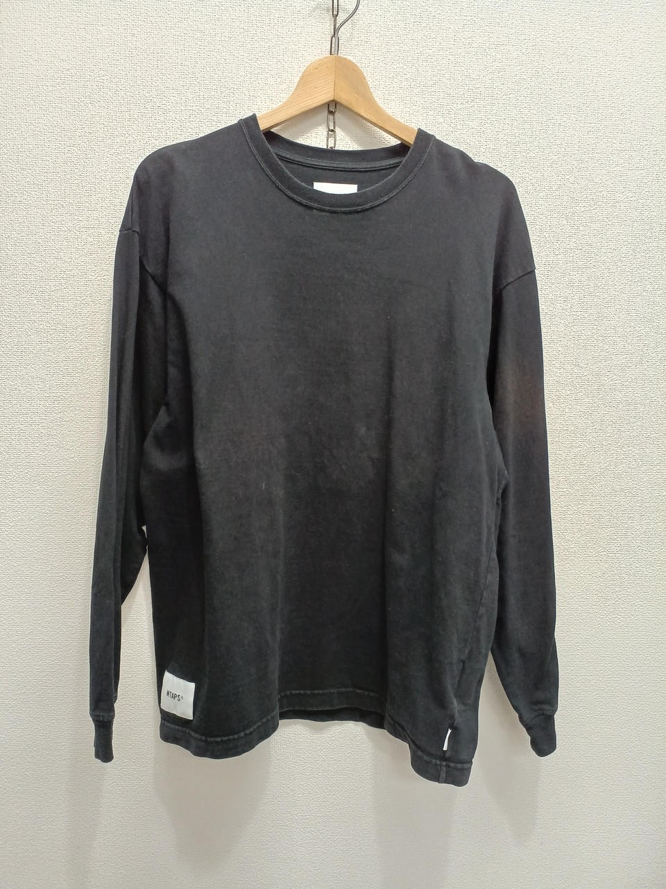 WTAPS Black OBJ 02 LS Cotton Beak T-Shirt 1 27.6″ Length 42.5″ Chest