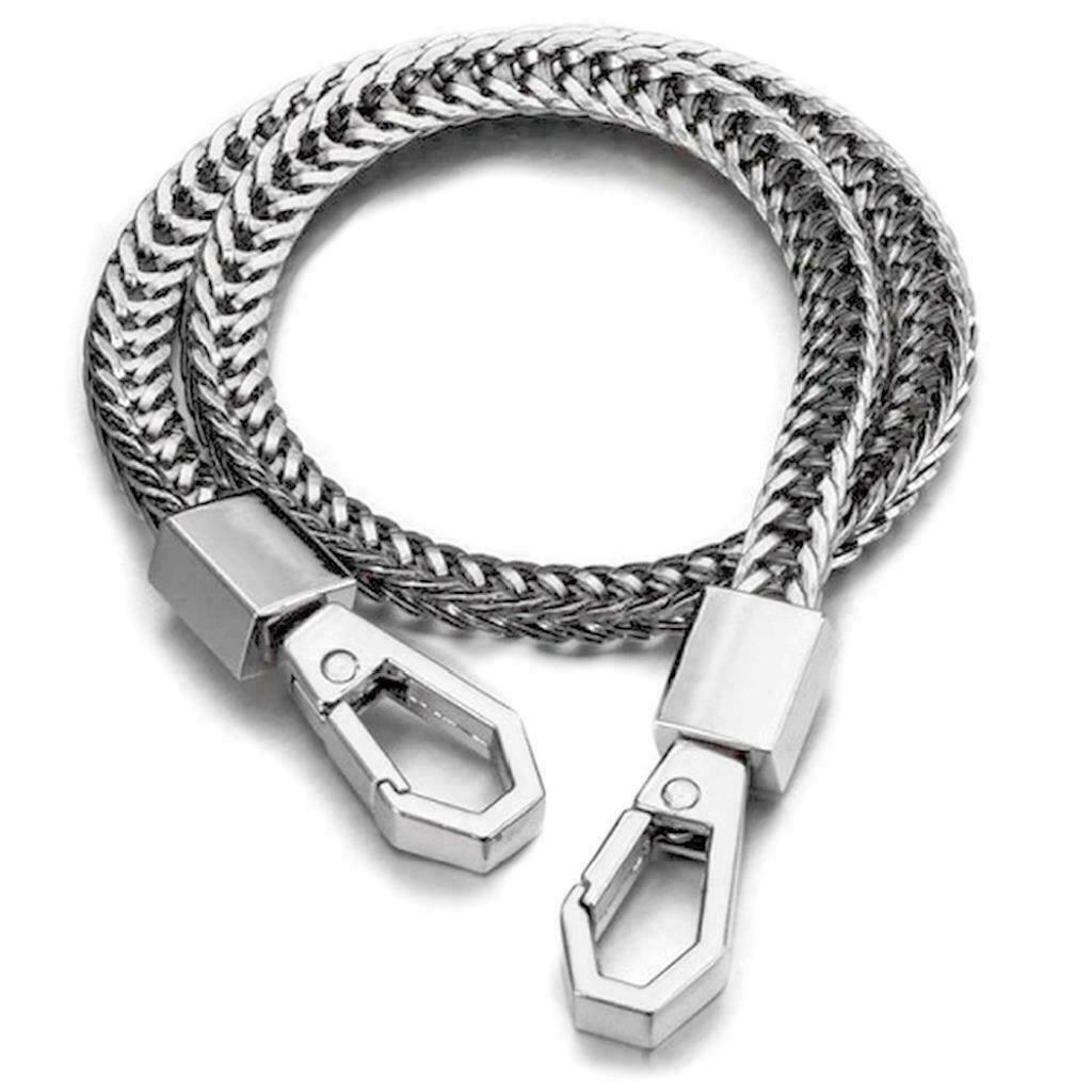 STAINLESS STEEL BIKER KEYCHAIN 16” Silver Snake Link Chain Wallet Punk Trucker