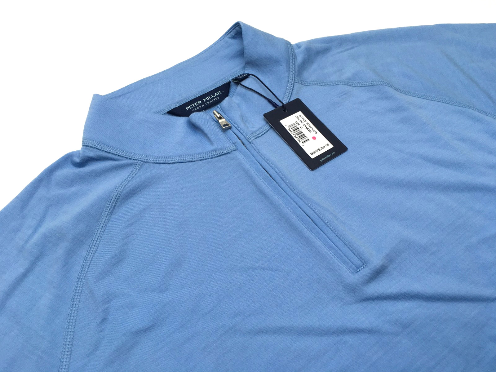 $200 Peter Millar Golf Merino Wool 1/4 Zip Soft Stretch Sweatshirt Pullover L