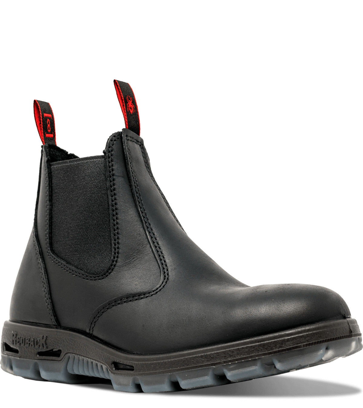 Redback Easy Escape Oil Kip UBBK Elastic Sided Soft Toe Work Boots Black