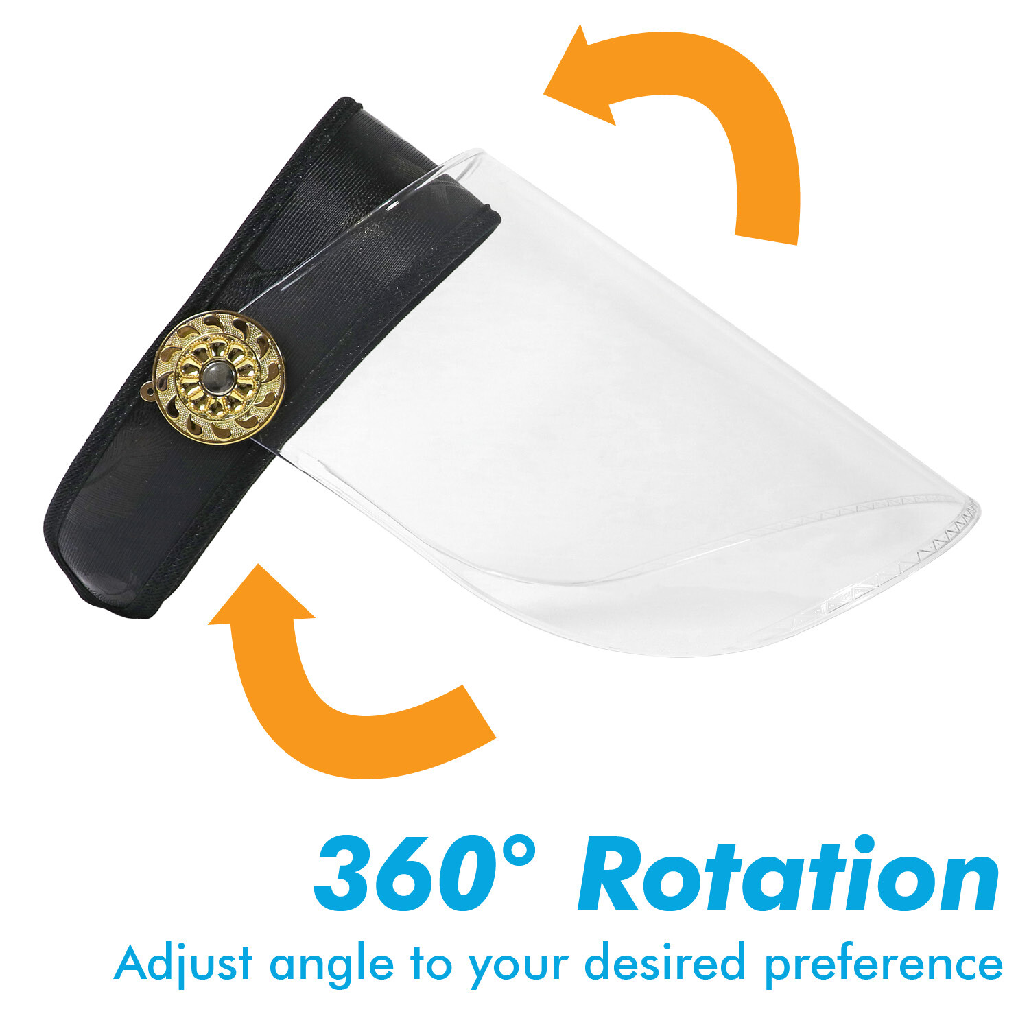 Clear Visor Hat Transparent Headband Face Shield Hat Protection Indoor Outdoor