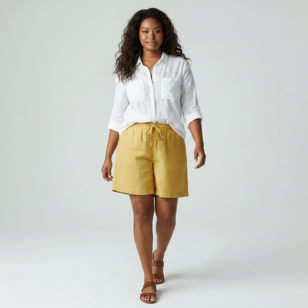 Anthropologie Maeve Sheer Cotton Classic Embroidered Pineapple Button Shirt 14