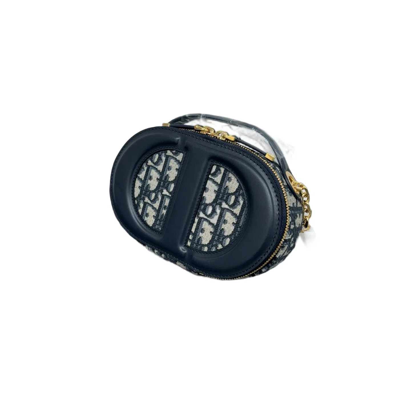 Dior Camera Case Navy Beige Black Oblique (xw072426c6r)