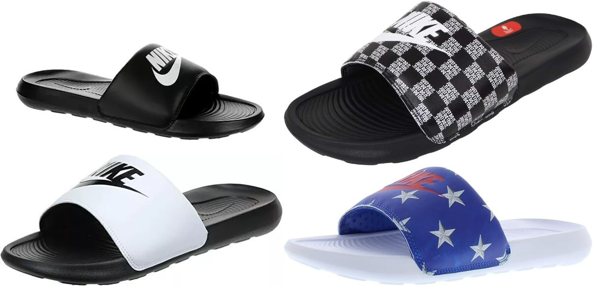 Men’s Nike Victori One Benassi Slide Sandal Black/White