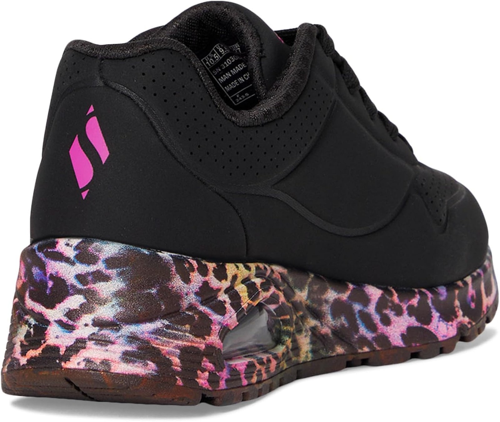 Skechers Womens Uno Gen1 – Viva Leopard 310308l (Little Kid/Big Kid) – Black/Mul