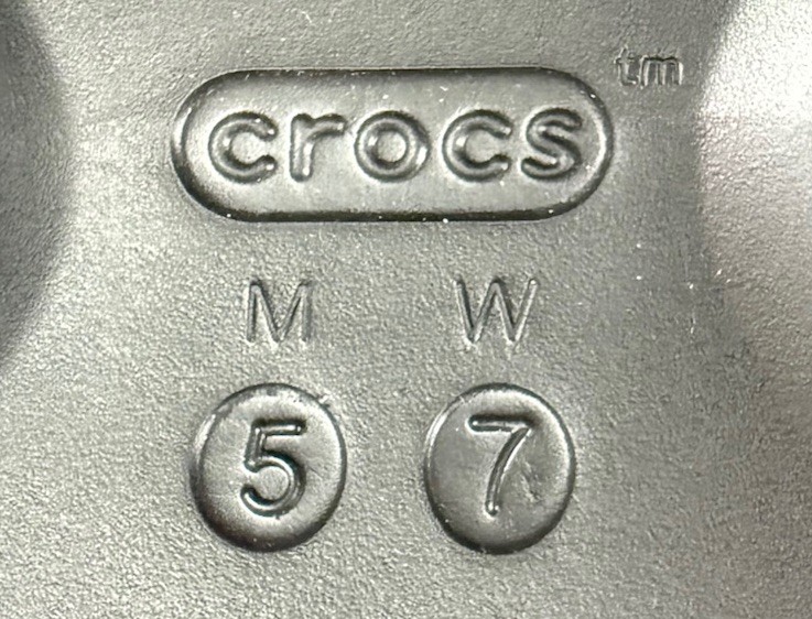 Crocs Stomp Platform Loafer Shoes W7/M5 Black Slip-On Goth Mule Classic Witchy