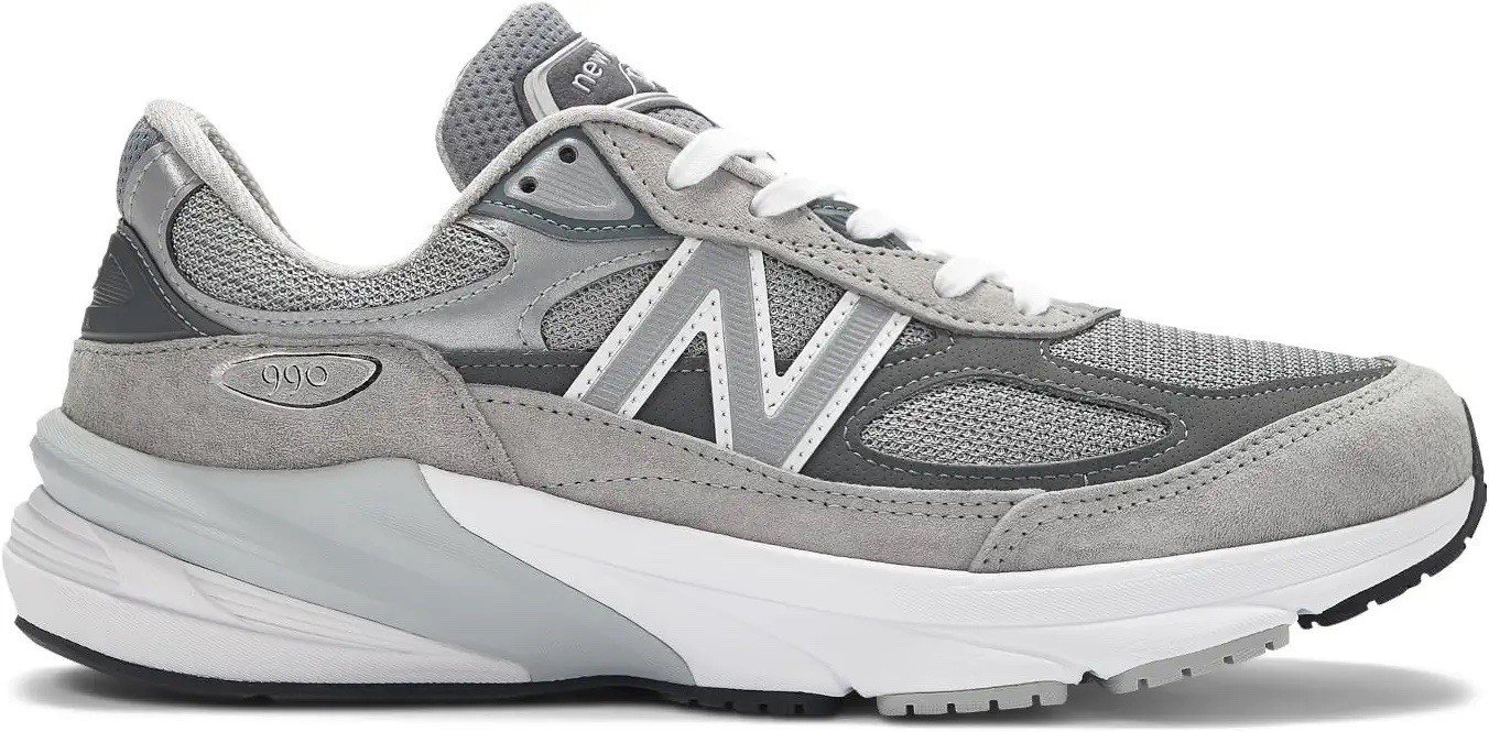 New Balance 990 Men’s Gray Suede Low Top Lace-Up Running Sneakers
