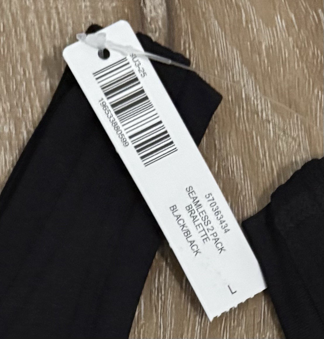 SOMA LARGE / L SEAMLESS BRALETTE / BRA SET 2 PACK BLACK NEW NWT