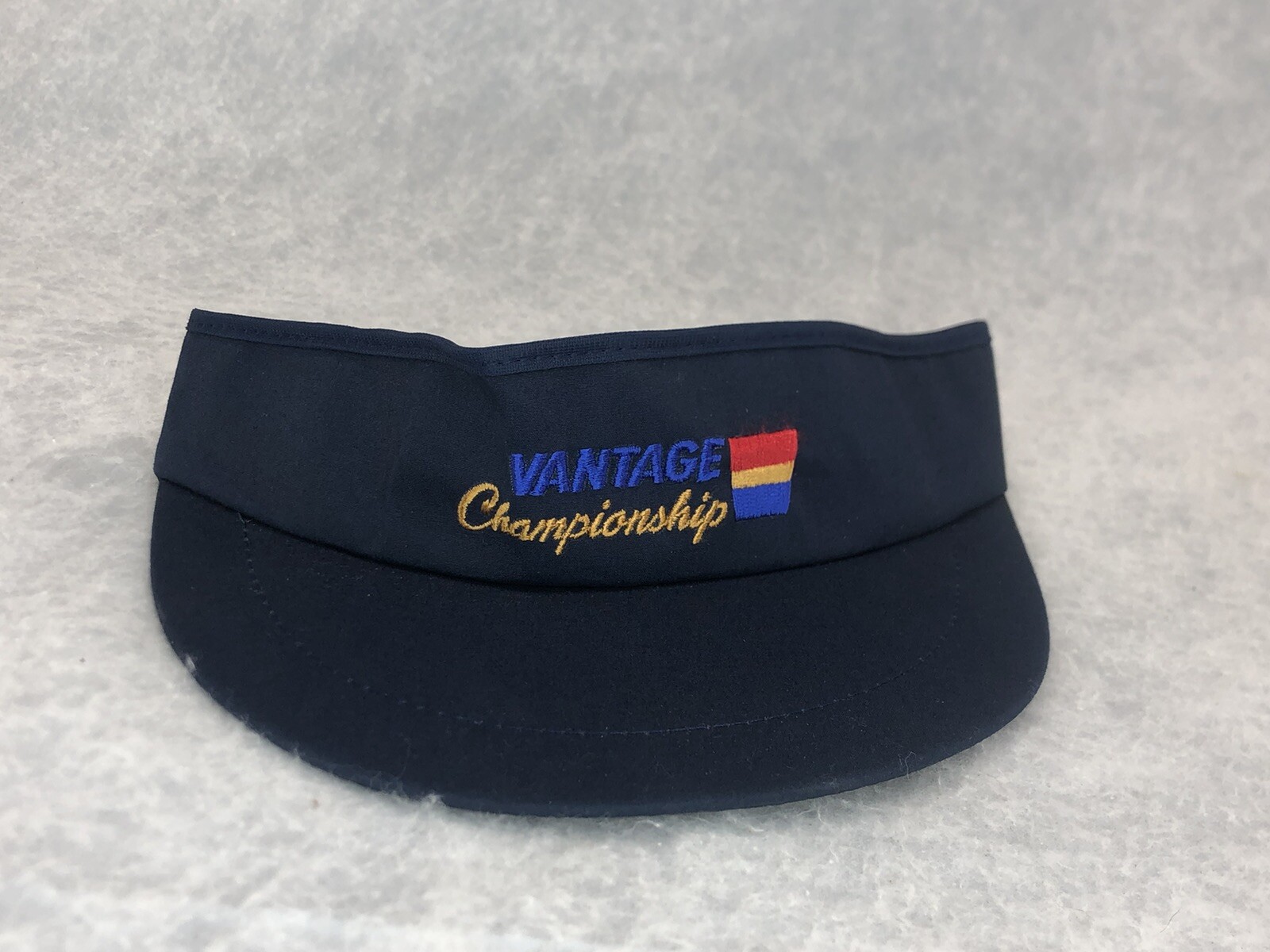 Vintage Vantage Championship Golf Visor Hat Strapback Cap Made in USA Logo 80s