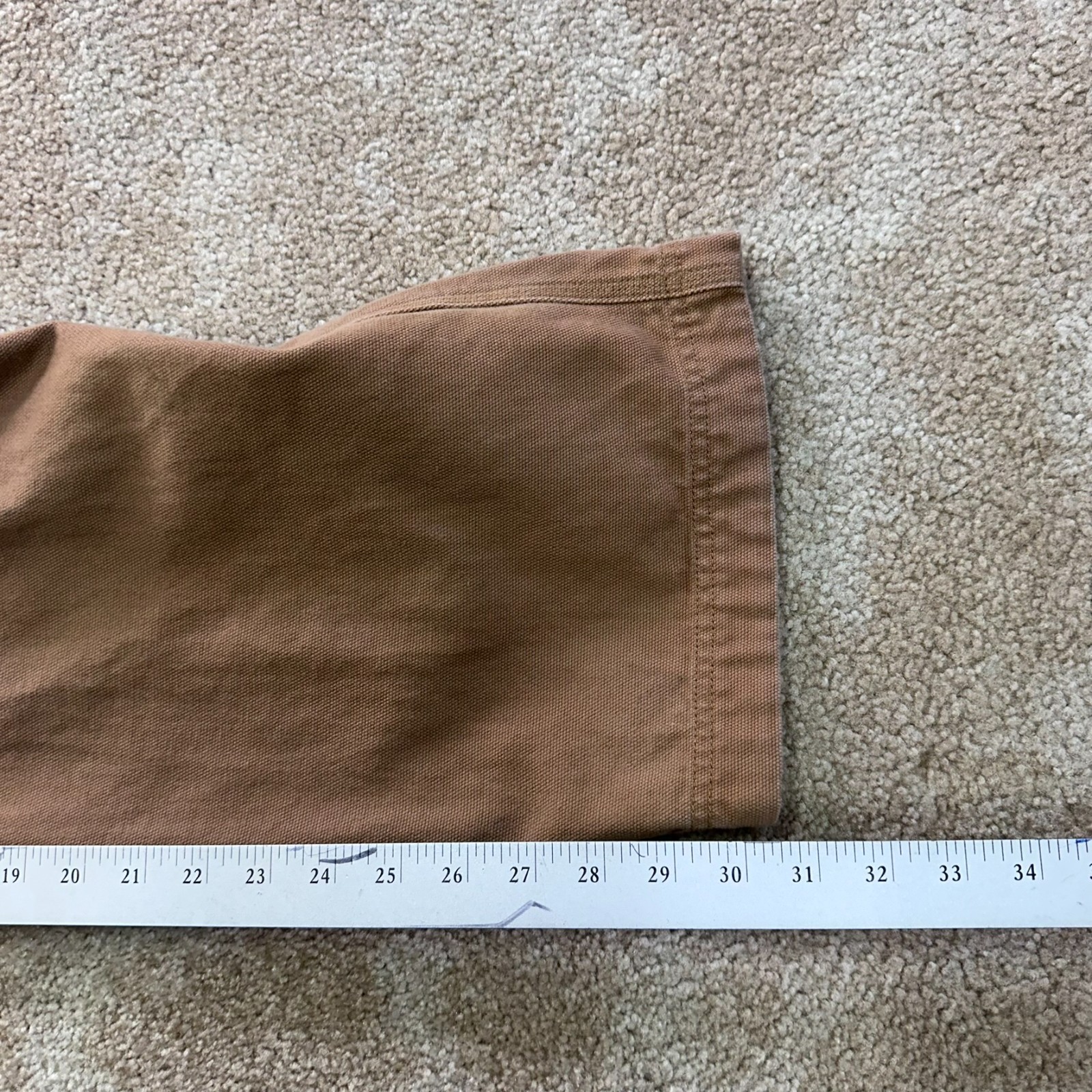 Duluth Trading Cargo Pants Men’s 38×32 Brown Canvas Workwear relaxed