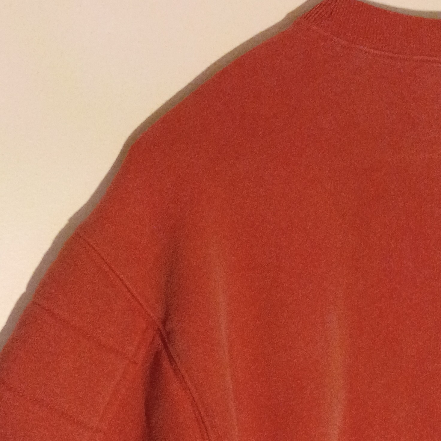 Champion Reverse Weave Sweatshirt Medium Rust Orange Embroidered Logo