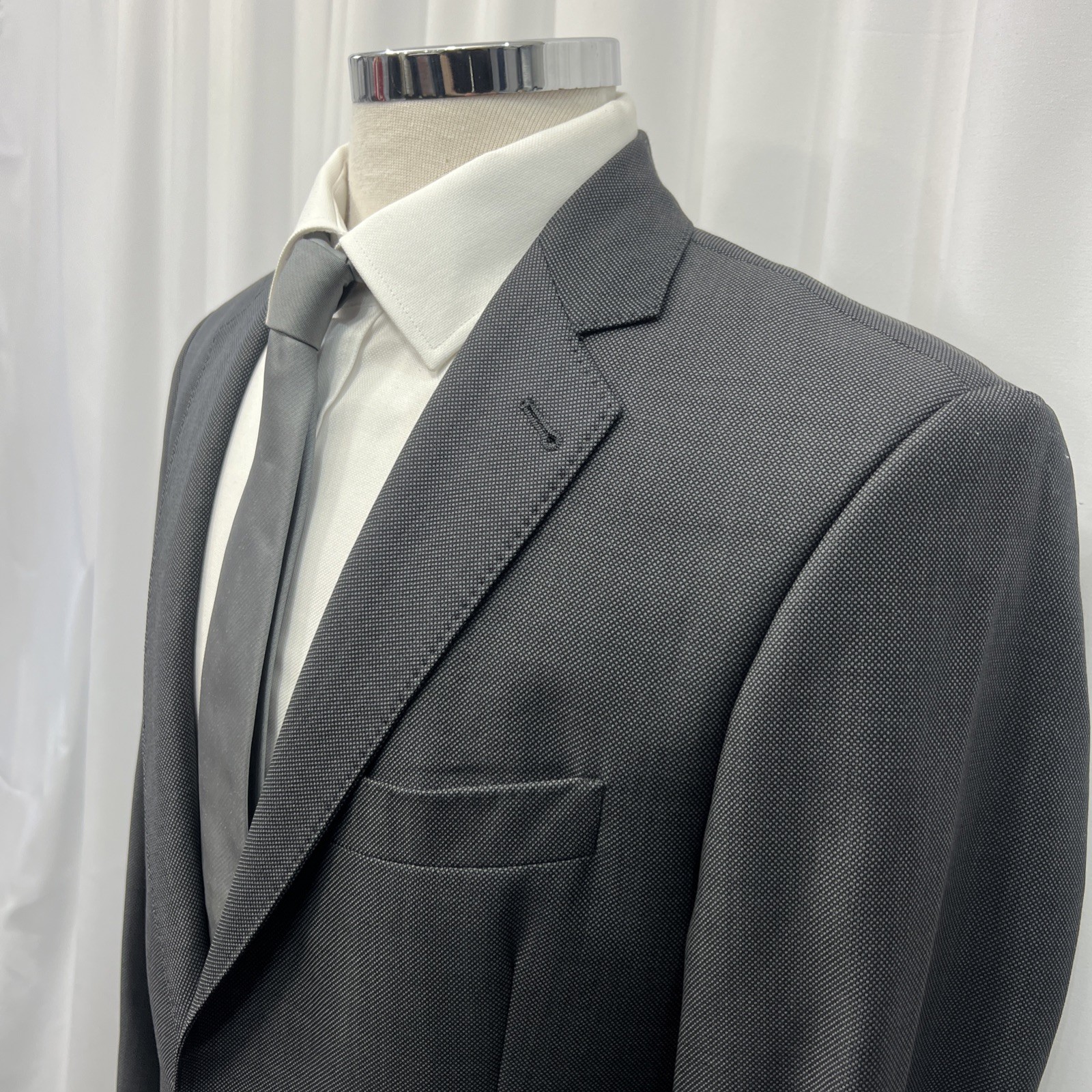 Mark Stephen London Men’s Italian Fabric Wool Suit – Slim Fit – C40L / W36 L32