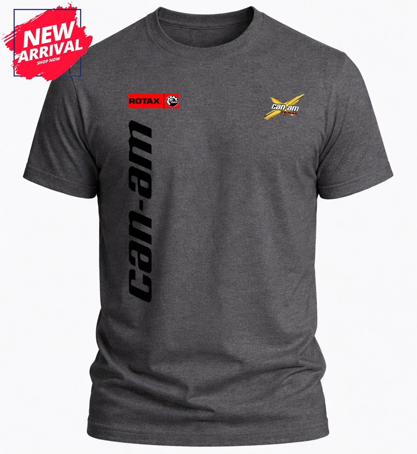 CAN AM TEAM BRP ROTAX RACING Logo Heavy Cotton T-Shirt – USA Size