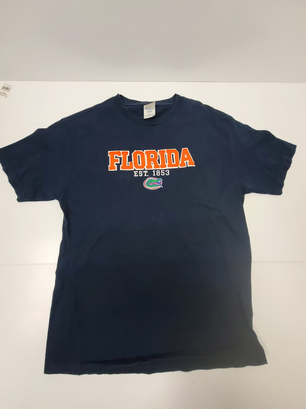 Florida Gators Embroidered Logo Shirt Mens Large Navy Blue NCAA College Tee