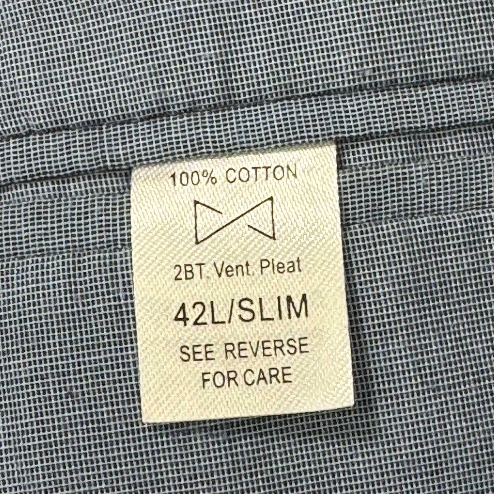 Combatant Gentleman Jacket Mens 42 Long Slim Tan Blazer Single Vent Unlined