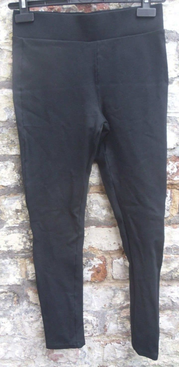 George Black Jeggings Viscose Nylon Stretch Waist UK 10