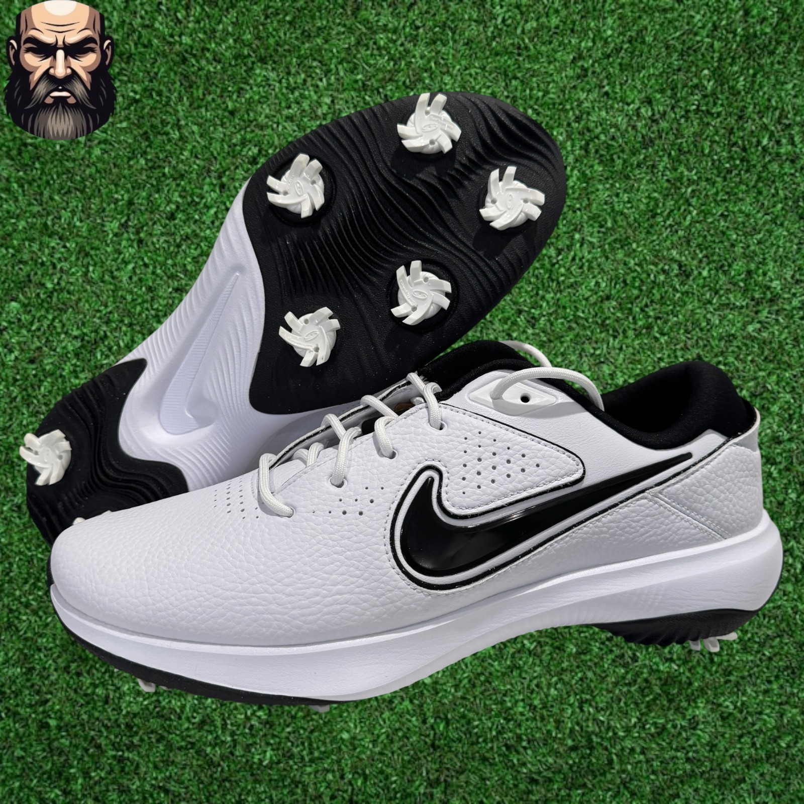 Nike Victory Pro 3 Golf Shoes White Black DX9028-110 Men’s Size 10.5 Wide