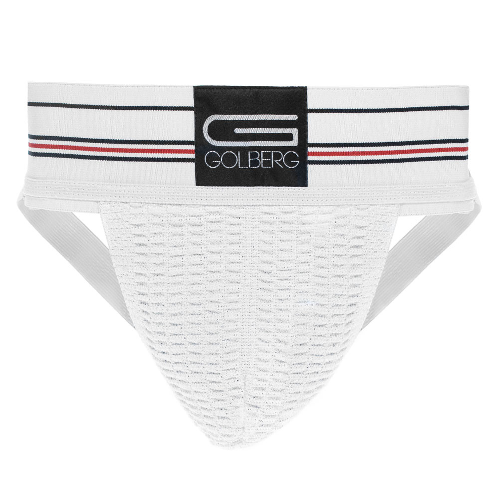 GOLBERG Athletic Supporter – Waistband Contoured for Comfort – Active White