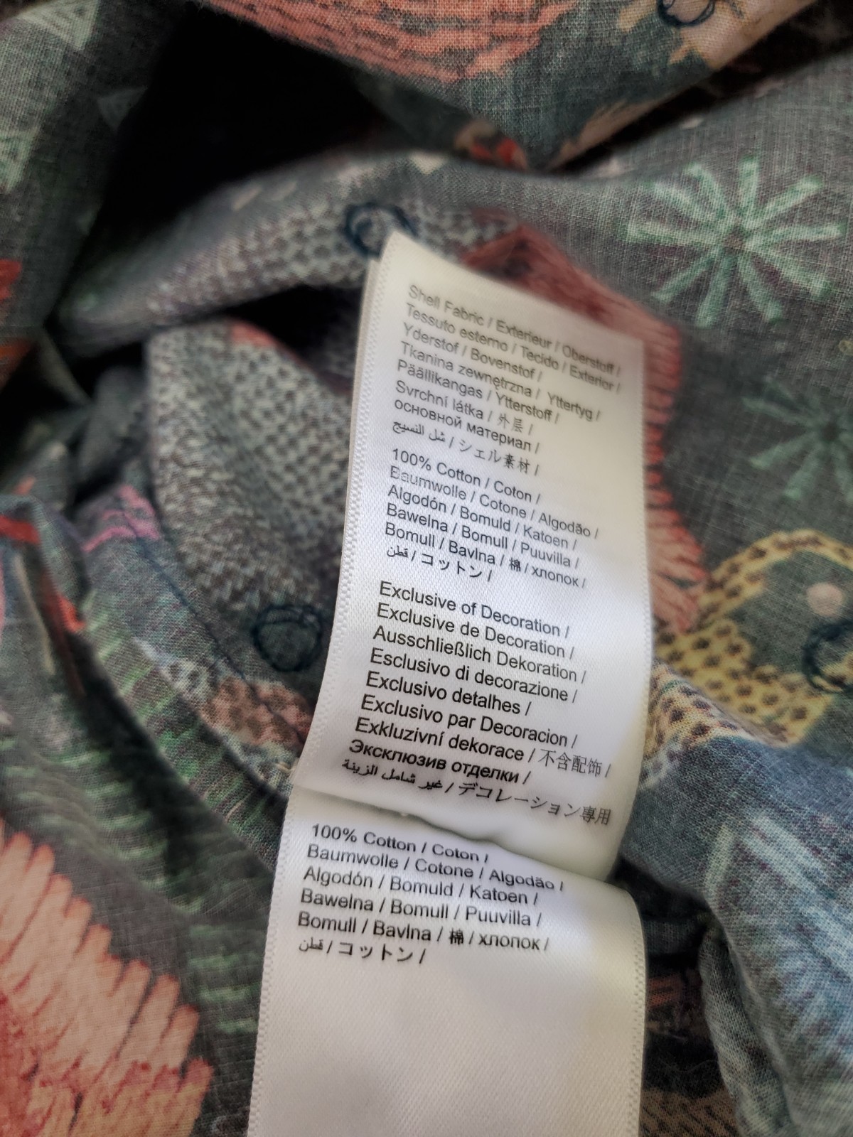 Farm Rio River Creatures Women’s Floral Blouse Size XS