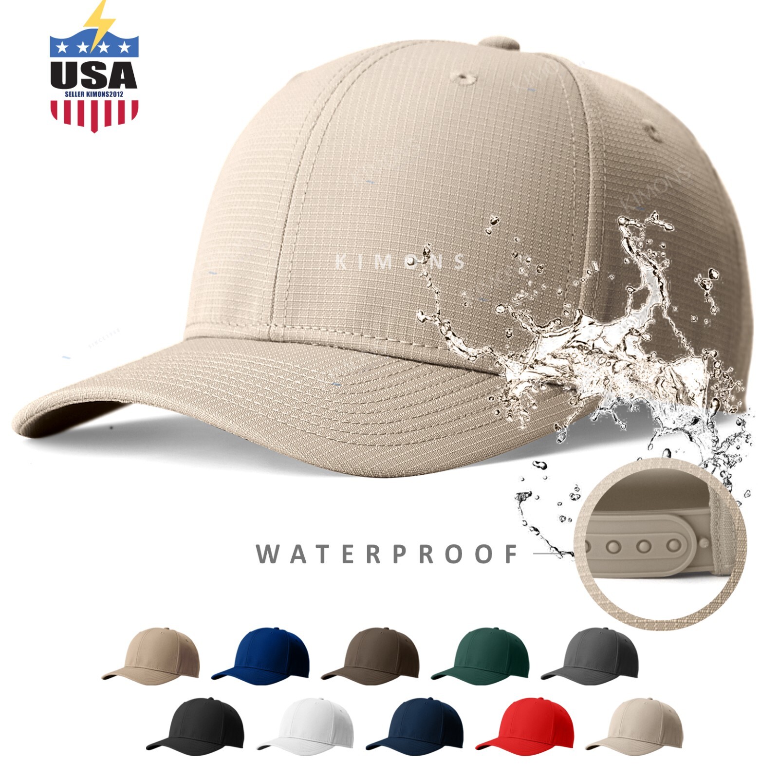 Waterproof Trucker Hat Micro Summer Mesh Baseball Cap Snapback Hat Men Women I
