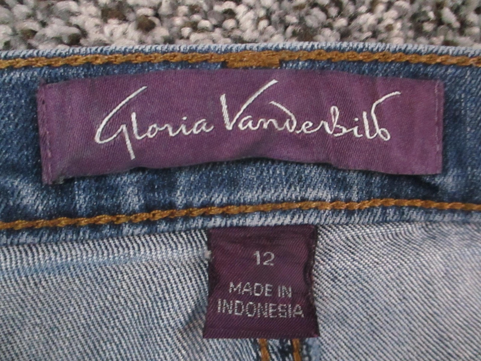 Gloria Vanderbilt Jeans Womens 12S Blue Amanda Stretch Classic 5 Pocket 31×28