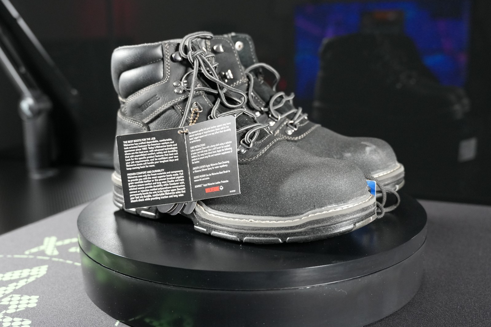 Wolverine Corsair 6″ Comp-Toe EH WPF Blk Noir5 W02253 11.5″ steel toed boot