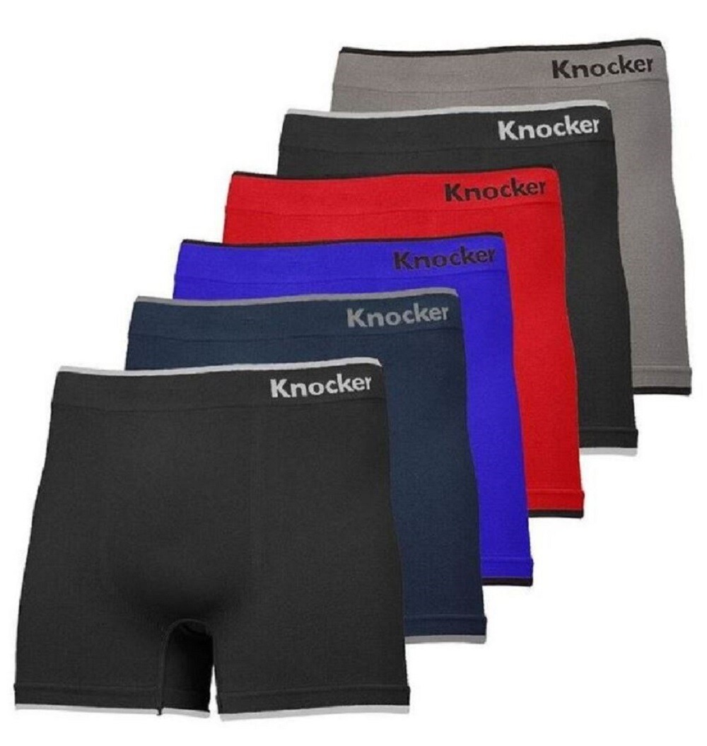 3 6 12 Microfiber Boxer Briefs Underwear Seamless Compression #02 One Size MS002