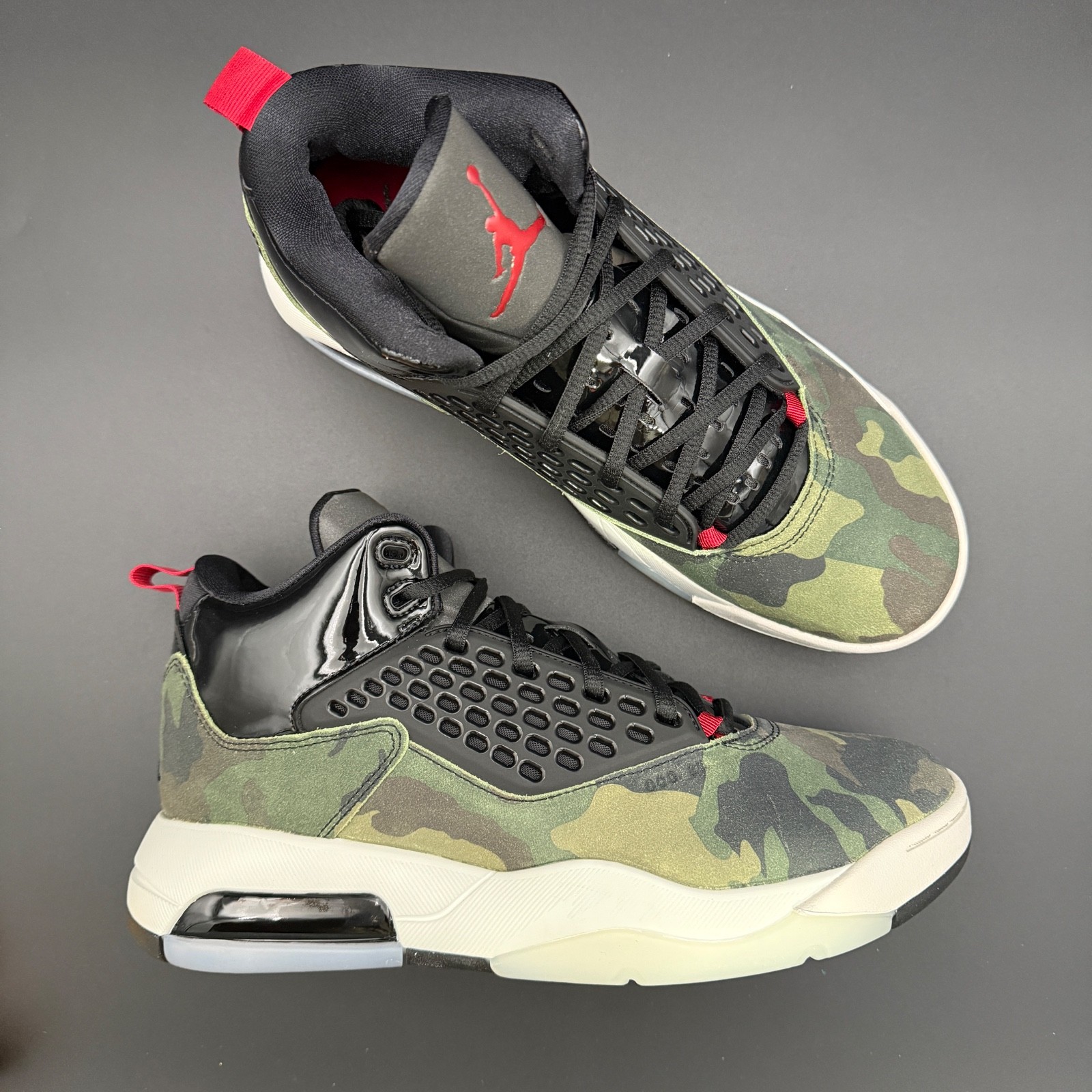 Nike Air Jordan Maxin 200 Camo Black White Lace Up Sneakers CD6107-200 Men Sizes