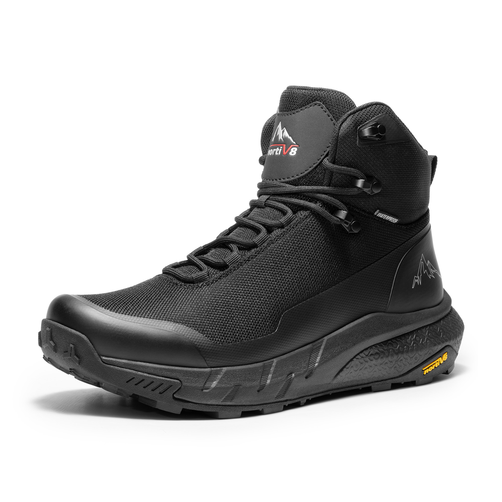NORTIV 8 Men’s Waterproof Hiking Boots Lightweight Breathable Trekking Shoes