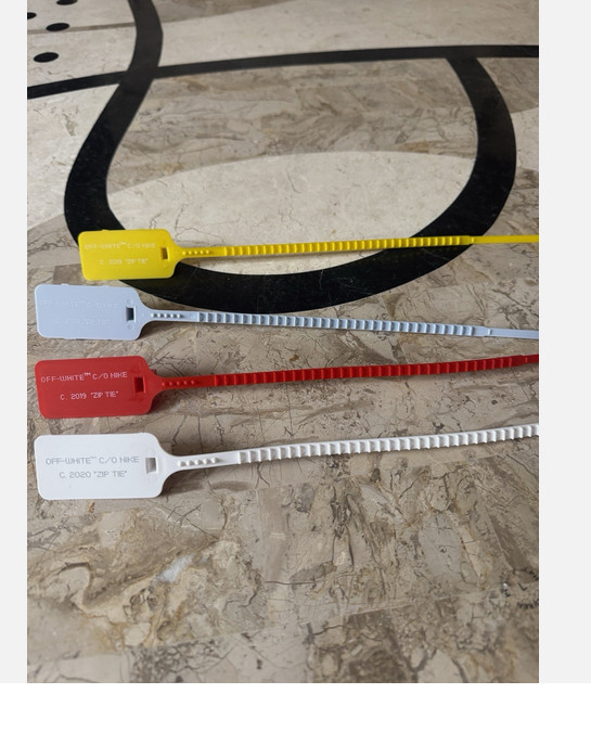 FAST SHIPPING “The Ten” ZIP TIE TAG Blue WHITE GREEN Red Replacement x Off-White