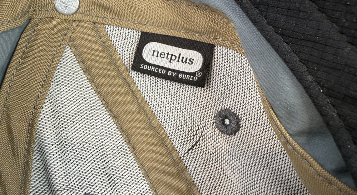 Patagonia Small Patch Netplus Snapback Cap Blue Gray