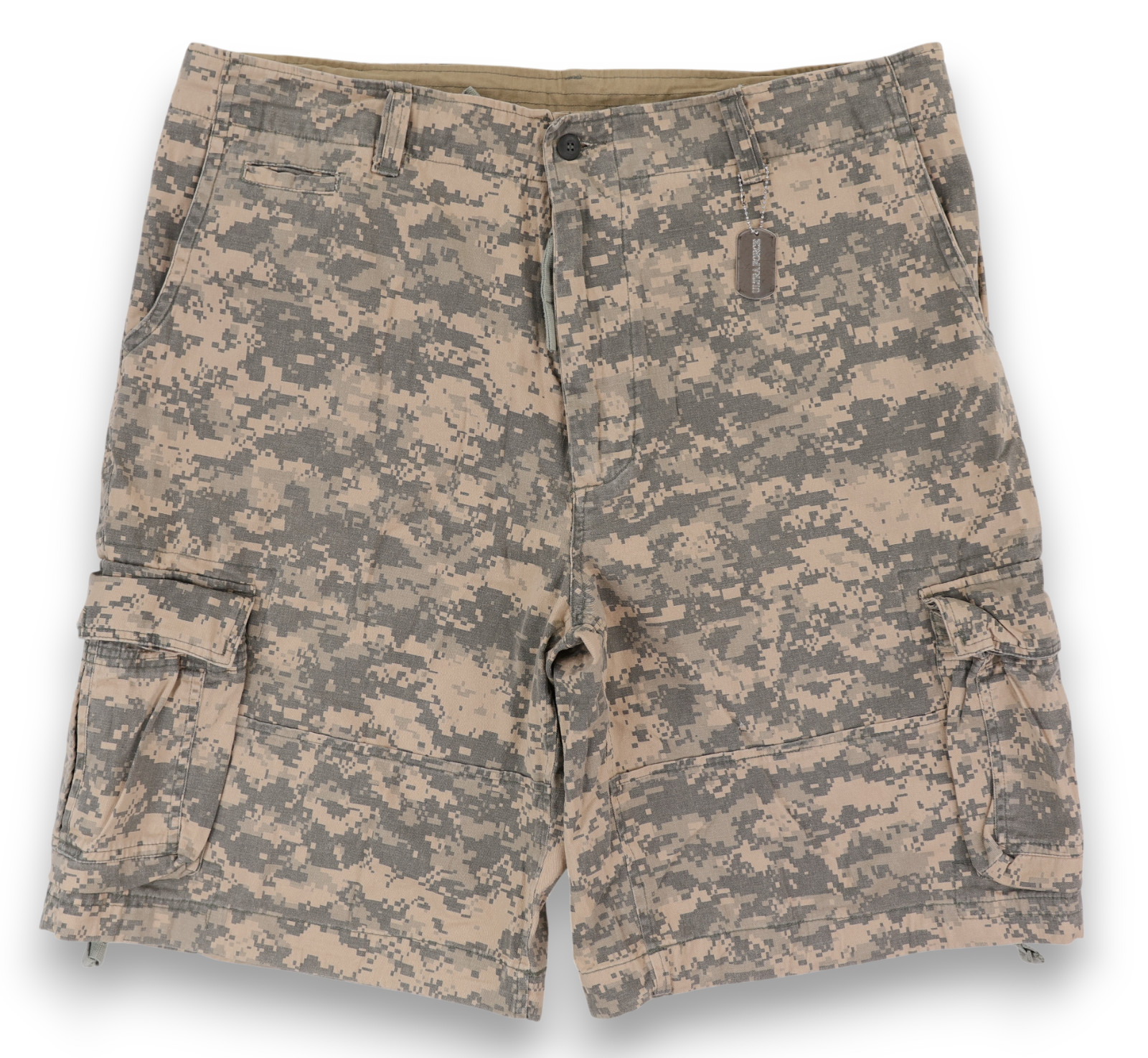 Rothco Infantry Utility Shorts Mens XL Beige Camo Cargo Cotton Army Outdoor NWT