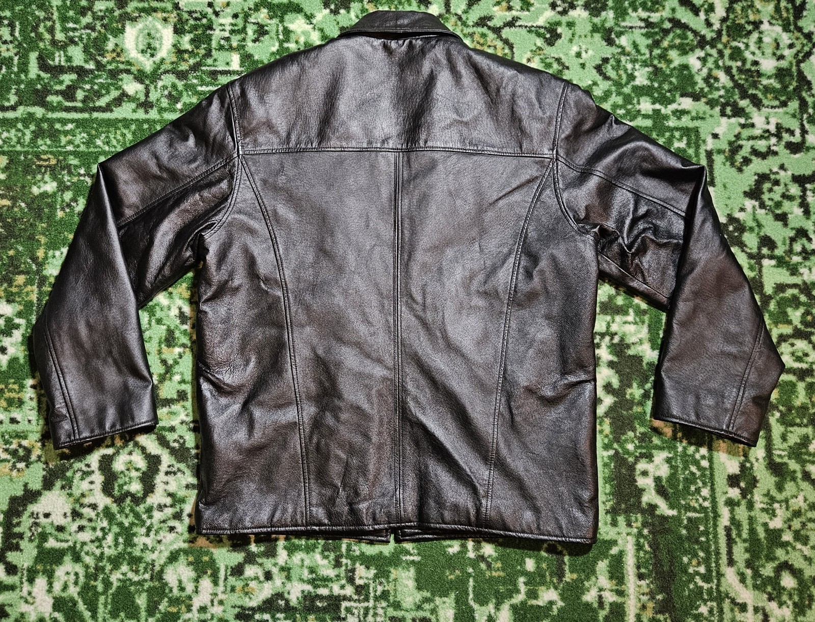 VTG Leather Aviator Jacket Spurs Basketball Medium Bomber Pilot Maverick Biker
