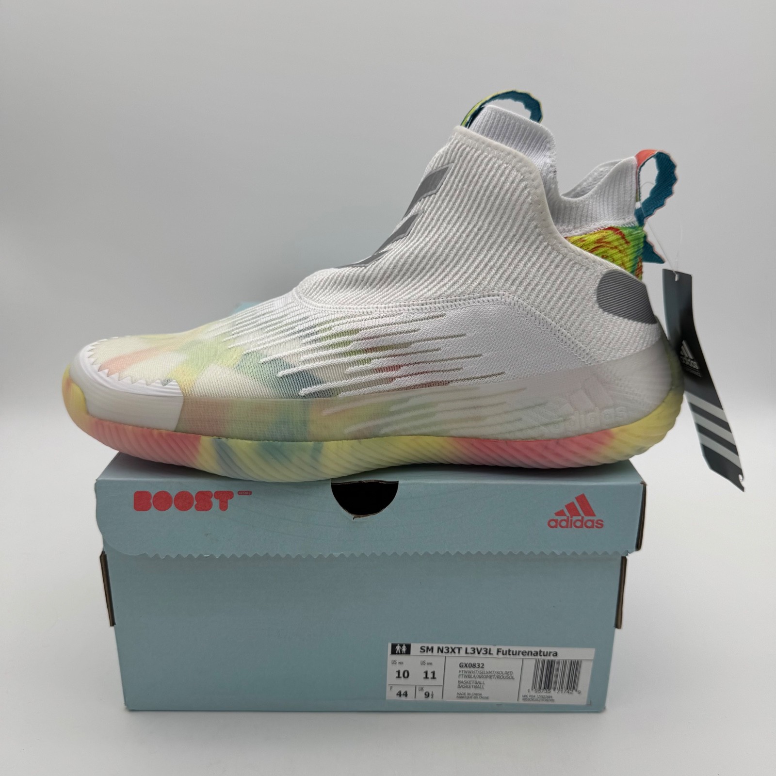 adidas SM N3xt L3v3l Futurenatura White Multi-Color GX0832 Men’s Size 10 NEW
