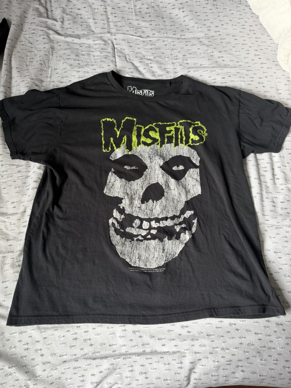 The Misfits Vintage T-shirt Men’s Tee XL Black Glenn Danzig Rockabilia Licensed