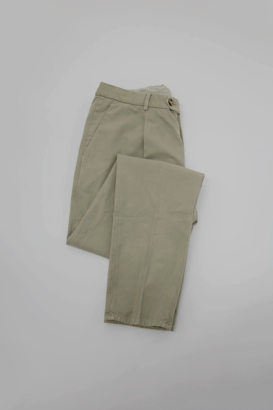 NWT Brunello Cucinelli Men’s “Leisure Fit” Chino Pants With Logo Accents A262