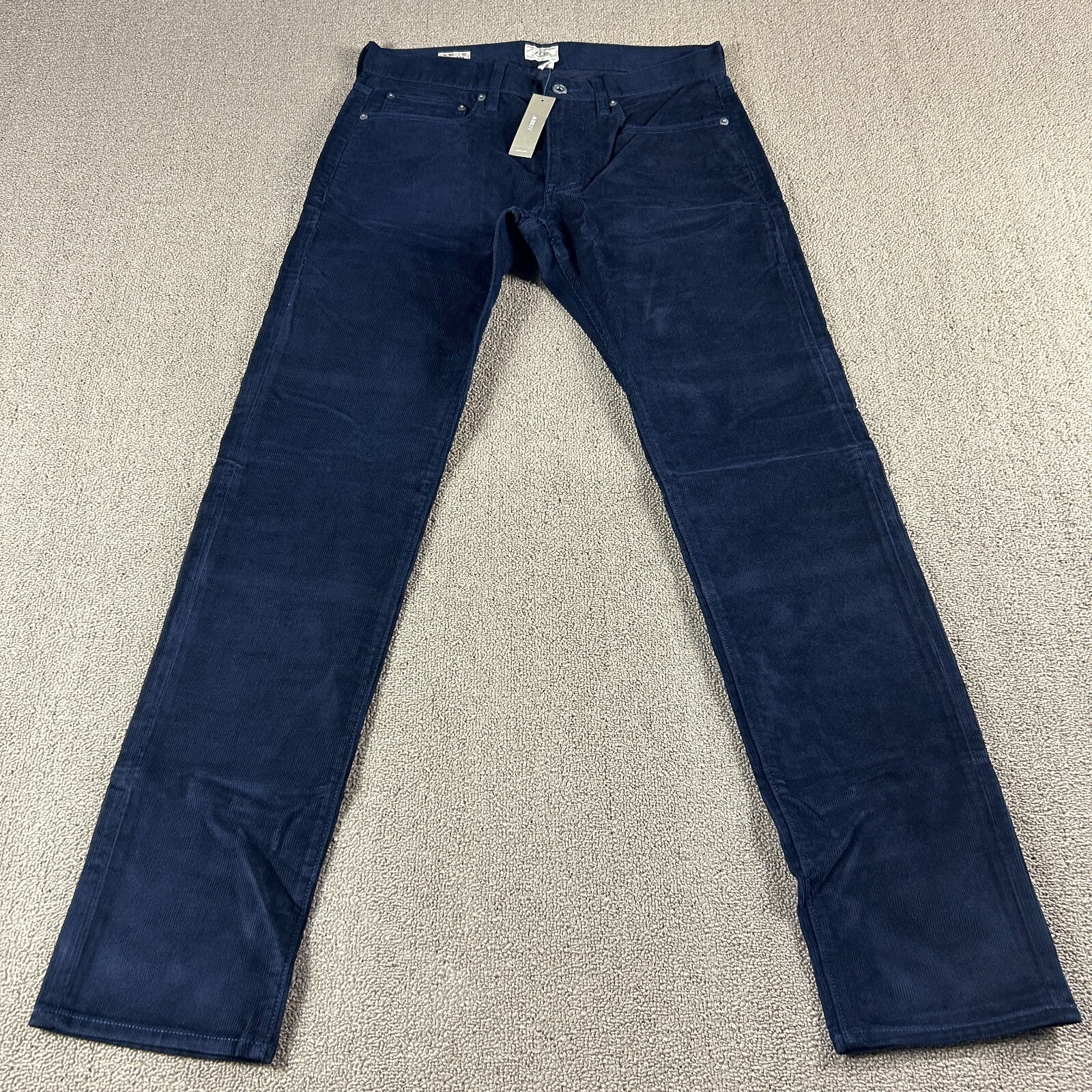 J.Crew Men’s 484 Slim Fit Corduroy Pants Blue Size 31X32 *Read* NWT MSRP $98