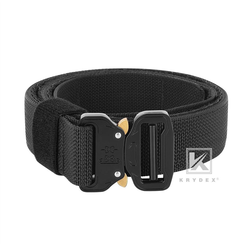 KRYDEX Tactical Belt Rigger Heavy Duty Belt Double Layers Quick Release Buckle