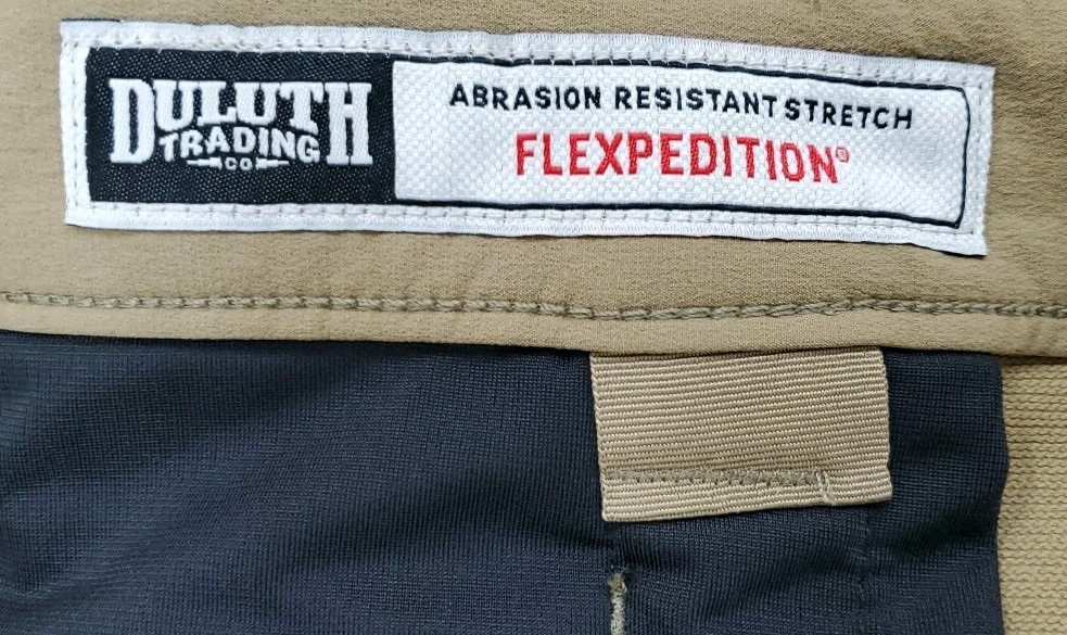 New Duluth Trading Co Flexpedition Relaxed Fit Cargo Work Pants Tan Size 36X32
