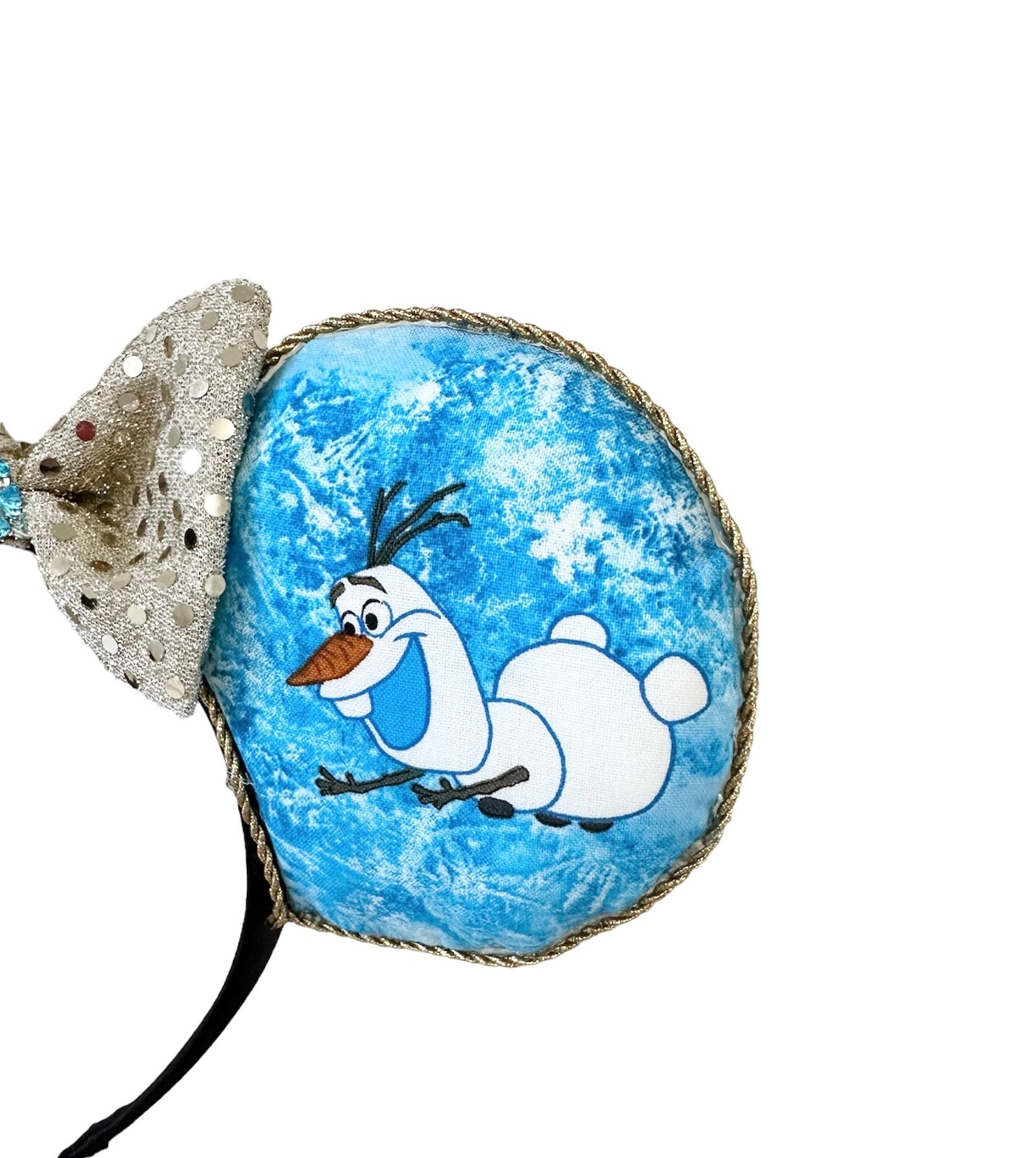 Mouse Ears Headband with Matching Bow Frozen Inspired Brand New Handmade