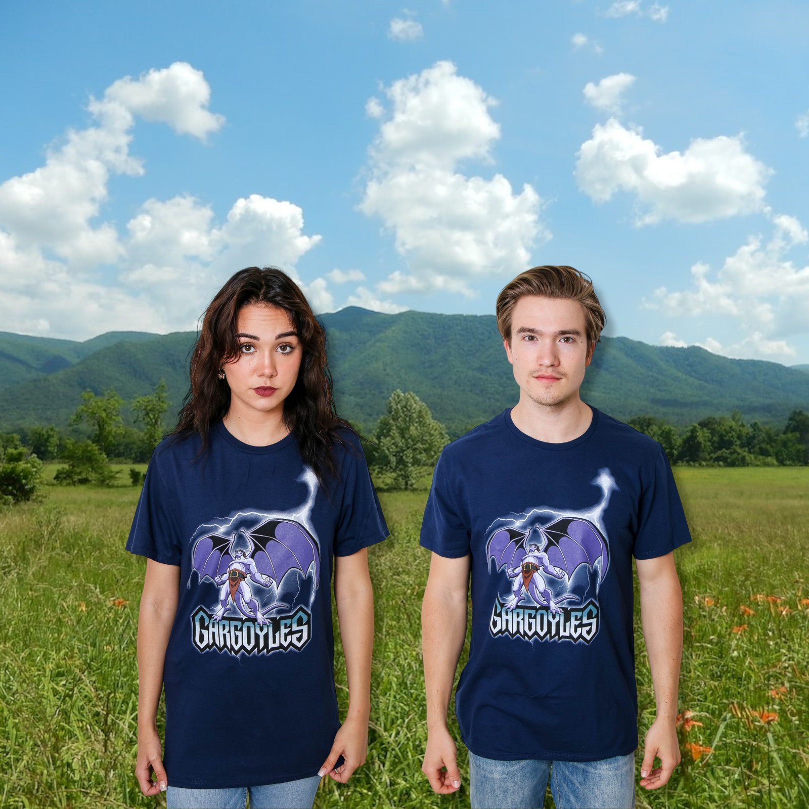 Gargoyles Goliath Thunder Disney 90’s Retro Cartoon Adult T-Shirt