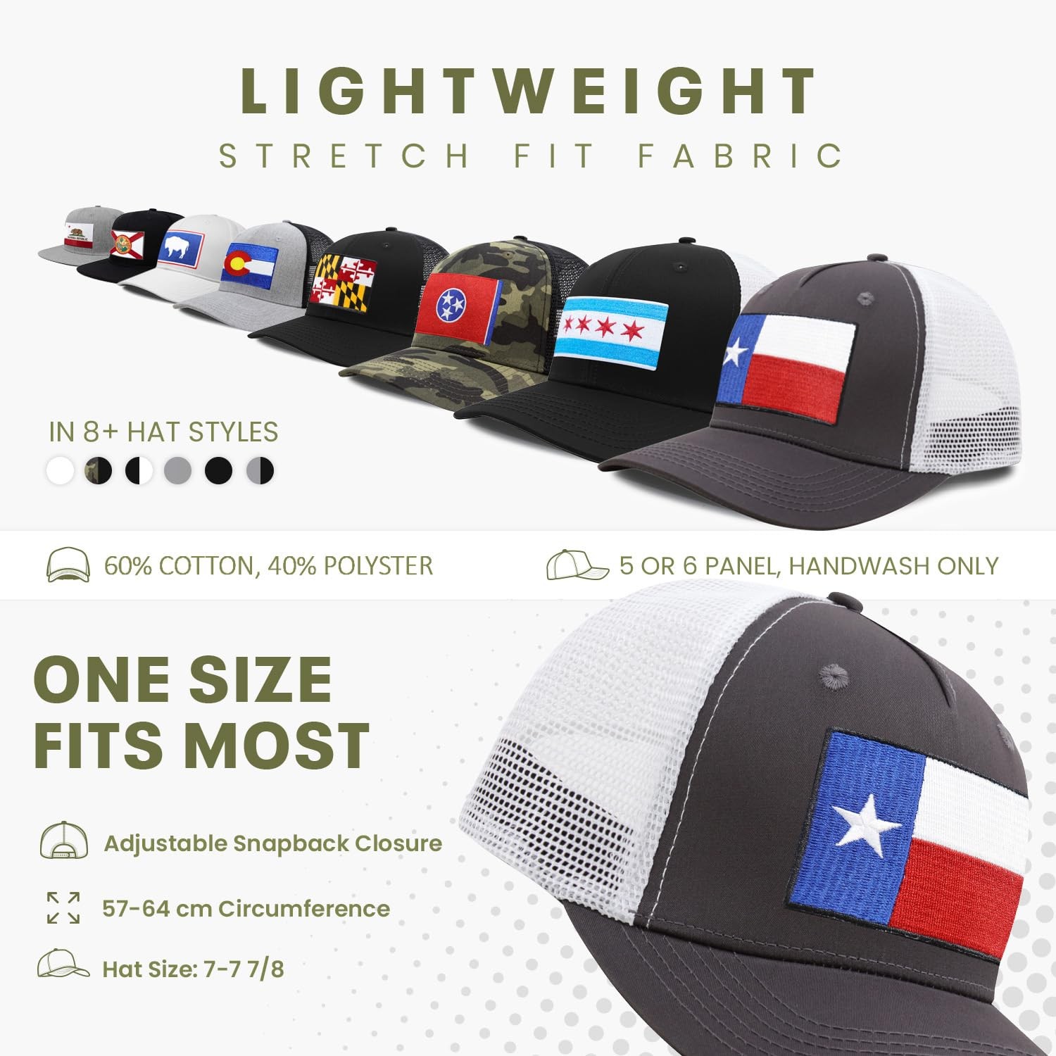 Kenya Flag Hat for Men and Women – Snapback Trucker Baseball Cap (All White)